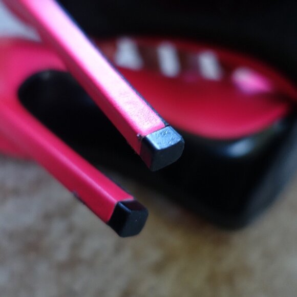 Saint Laurent YSL Pink Leather Pumps High Heels - Picture 6 of 10